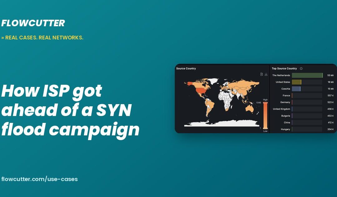How ISP got ahead of a SYN flood campaign