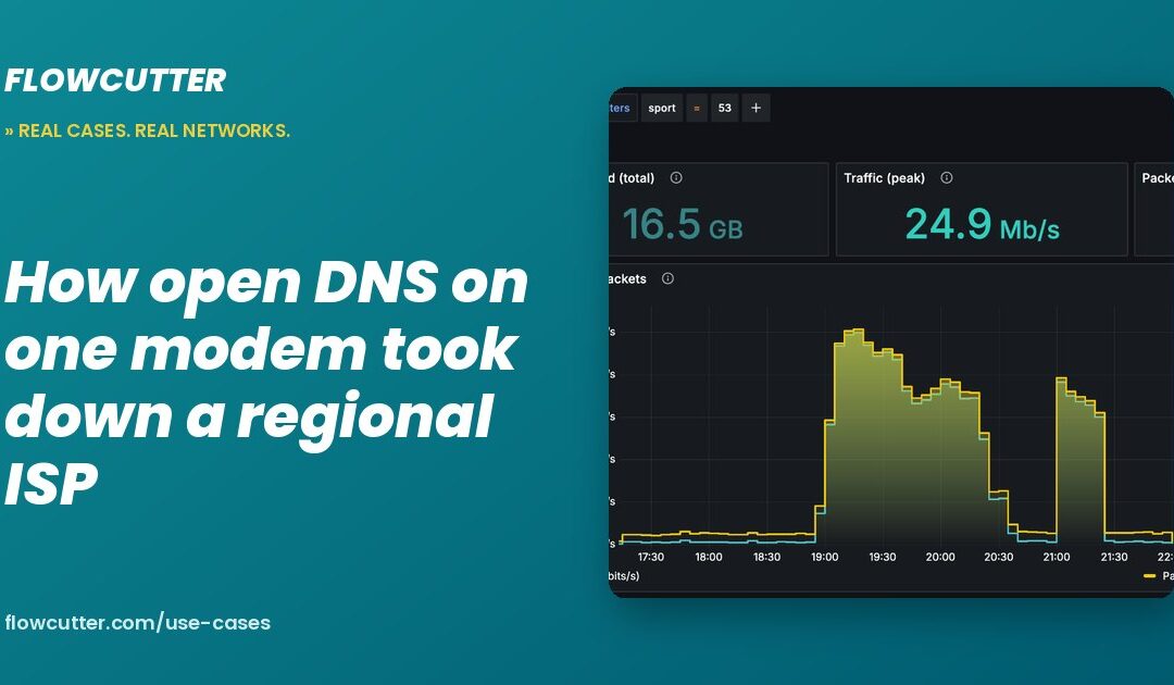 How open DNS on one modem took down a regional ISP